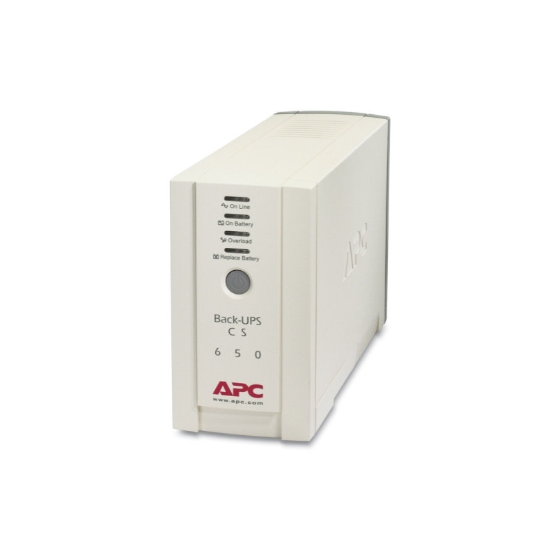APC Back-UPS 650VA/400W Standby UPS, Tower, 230V/10A Input, 4x IEC C13 Outlets, Lead Acid Battery, User Replaceable Battery