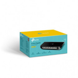 TP-Link TL-SG1008D 8-Port Gigabit Unmanaged Switch Desktop Wall-Mounting Plastic Case Fanless Supports MAC address 802.1p/DSC