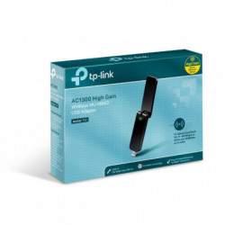 TP-Link Archer T4U AC1300 Wireless Dual Band USB Adapter 2.4GHz (400Mbps) 5GHz (867Mbps) 1xUSB3 802.11ac Omni Directional Ant