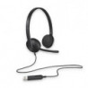 Logitech H340 Plug-and-Play USB Headset with Noise Cancelling Microphone Comfort Design for Windows Mac Chrome 2yr wty Headph