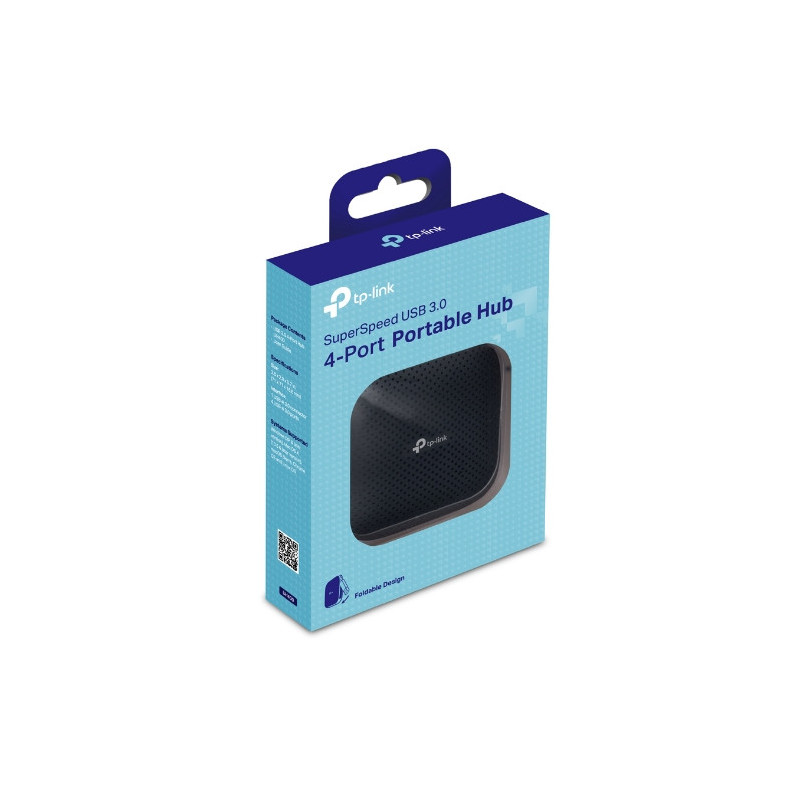 TP-Link UH400 USB3.0 Hub 4 Ports, Portable, Up to 5Gbps, 4 Devices USB3.0 Type A, No Power Adapter Needed