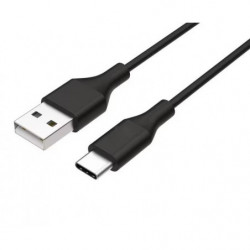 8ware 1m USB-C Type-C Data Sync Charger Cable Black Strong Braided Heavy Duty Charging for Samsung Galaxy Note 8 S8 Plus LG G