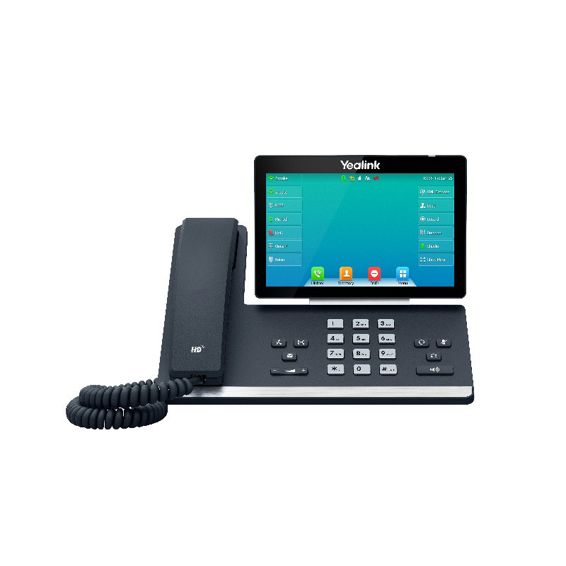Yealink SIP-T57W, 16 Line IP HD Phone, 7' 800 x 480 colour screen, HD voice, Dual Gig Ports, Built in Bluetooth and WiFi, USB