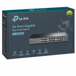 TP-Link TL-SG1024DE 24-Port Gigabit Desktop/Rackmount Easy Smart Switch energy-efficient L2 Features Supports MAC 128xVLAN 48