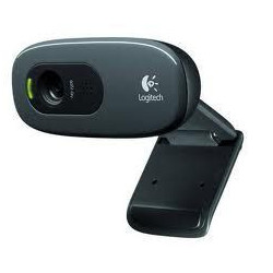 Logitech C270 3MP HD Webcam 720p/30fps, Widescreen Video Calling, Light Correc, Noise-Reduced Mic for Skype, Teams, Hangouts,