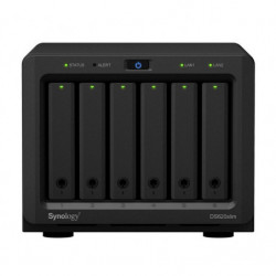 Synology DiskStation DS620 slim 6 Bay NAS Intel Celeron J3355  2-core 2.0 2GB DDR3L non-ECC SODIMM Hot Swappable 2xRJ-45 1GbE