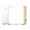 QNAP TS-462-4G 4-Bay desktop NAS, Intel® Celeron® N4505 dual-core, 4 GB DDR4 onboard not expandable, 4 x 3.5'/2.5' SATA 6Gb