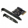 (LS)Simplecom EC312v2 PCIe x4 to 2-Port USB 3.2 Gen II 10Gbps USB-C and USB-A Expansion Card