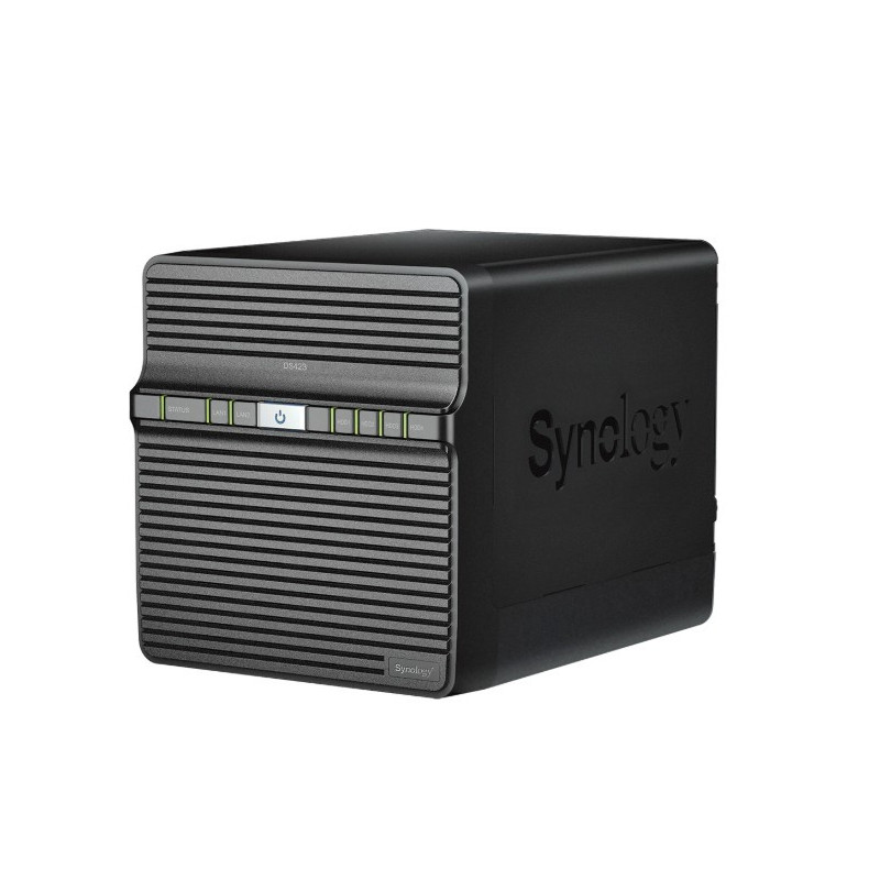 Synology DiskStation DS423 4-Bay 3.5' Diskless 2xGbE NAS, Realtek RTD1619B 4-core (4-thread) 1.7 GHz, 2GB RAM, 3 x USB3.2 - 2