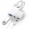 USP Lightning/USB-C to USB Adapter features a USB OTG Port, 3.5mm Headphone Jack & Fast-charging Port, 5 Years Warranty