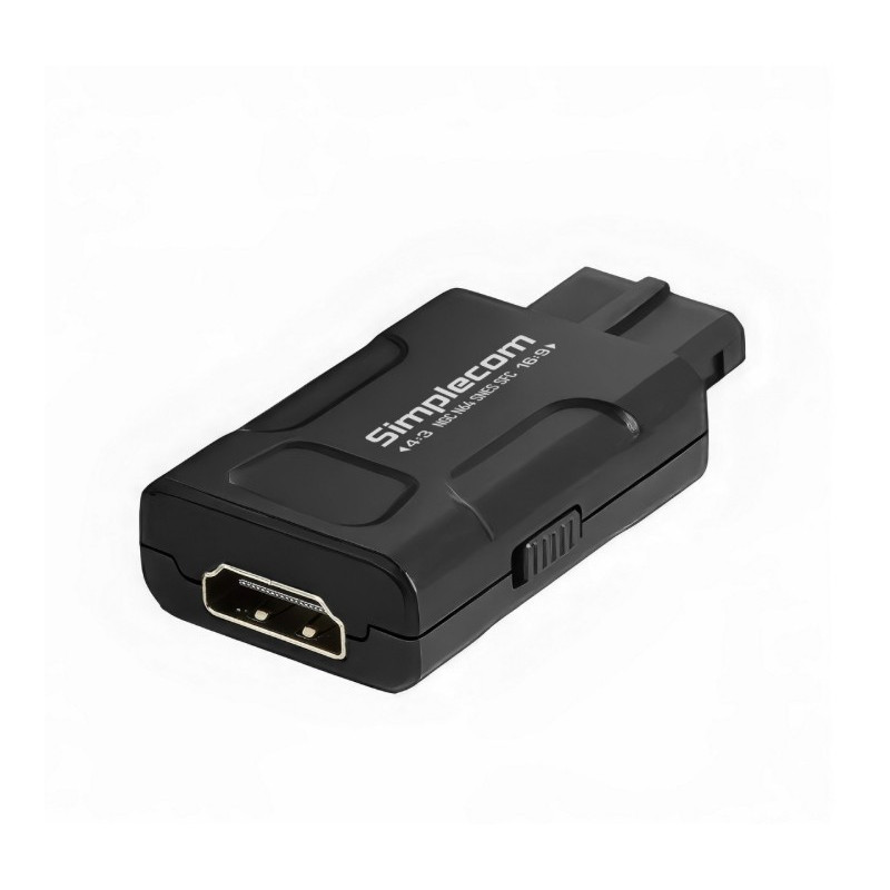 Simplecom CM461v2 HDMI Adapter Composite AV and S-Video to HDMI Converter for Nintendo NGC N64 SNES SFC