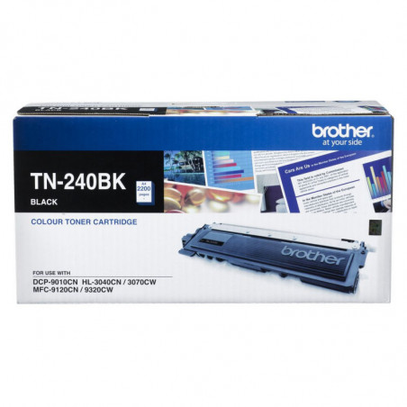 Brother TN-240BK COLOUR LASER TONER-BLACK TONER CARTRIDGE TO SUIT HL-3040CN/3045CN/3070CW/3075CW, DCP-9010CN, MFC-9120CN/9125