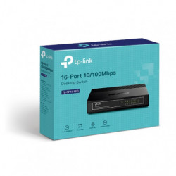 (CH)TP-Link TL-SF1016D 16-Port 10/100Mbps Desktop Switch or wall-mounting design Plug and play 3.2Gbps Switching Capacity Aut