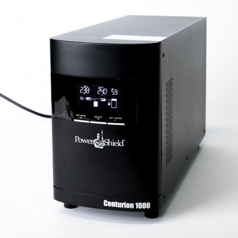 PowerShield Centurion Tower UPS 1000VA/900W, 10A input, 2 AUS sockets, 10A, C13 x 2, 2-year warranty