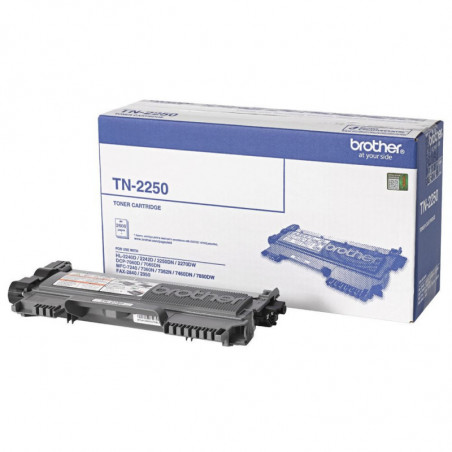Brother TN-2250 Mono Laser- High Yield, HL-2240D/2242D/2250DN/2270DW, DCP-7060D/7065DN, MFC-7360N/7362N/7460DN/7860DW/7240,  
