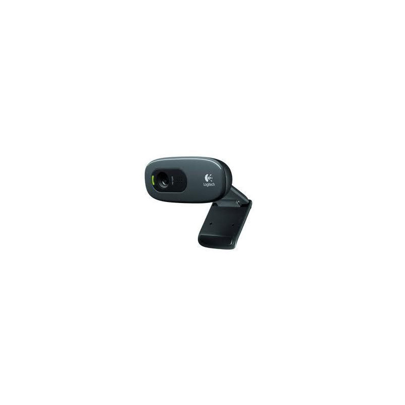 Logitech C270 3MP HD Webcam 720p/30fps, Widescreen Video Calling, Light Correc, Noise-Reduced Mic for Skype, Teams, Hangouts,