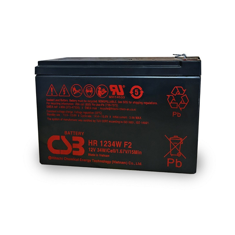 PowerShield 12V 9AH Battery, 3-5 Year Design Life, compatible with all PowerShield UPS models, reliable power source