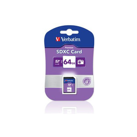 Verbatim SDXC 64GB (Class 10 UHS-I) Up to 45MB/Sec 300X read speed