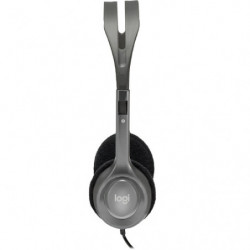 (LS) Logitech H110 Stereo Headset Over-the-head Headphones 3.5mm Versatile Adjustable Microphone for PC Mac
