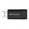 Verbatim Store'n'Go Pinstripe USB 2.0 Drive 16GB, Slim Retractable Design, 2 Years Limited Warranty (Black)