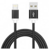 Astrotek 2m USB Lightning Data Sync Charger Black Cable for iPhone X 9 8 7S 7 Plus 6S 6 Plus 5 5S iPad Air Mini iPod