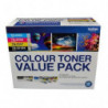 Brother  TN-251BK and TN255 Colour Laser Toner Value Pack. Black, Cyan, Magenta, Yellow (8AE00003)