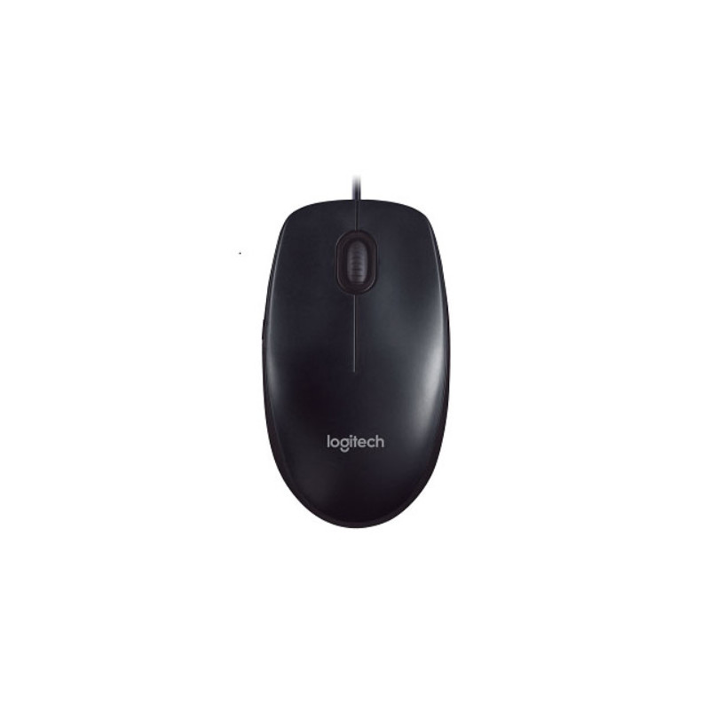 Logitech M90 USB Wired Optical Mouse 1000dpi for PC Laptop Mac Full Size Comfort smooth mover ~B100