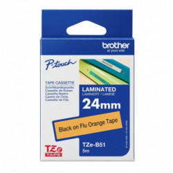 Brother 24MM Fluoro Organge TZ