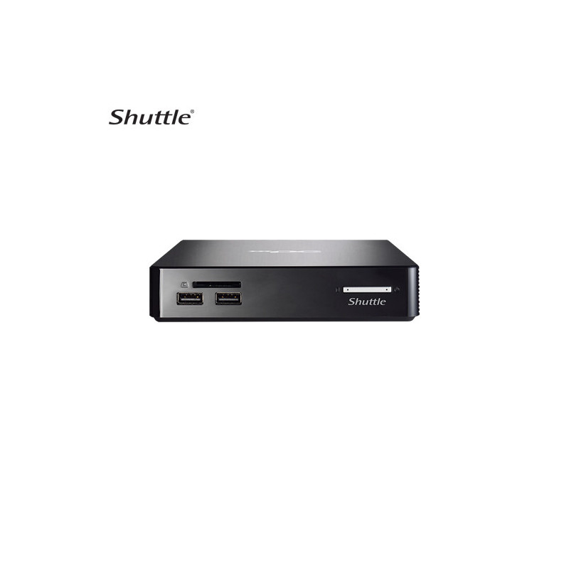 Shuttle NS02AV2 Mini PC 0.5L System-Rockchip RK3368, 2GB RAM, 16GB eMMC, LAN, 4xUSB, WIFI BT, VESA, HDMI, Android 8.1, Free D