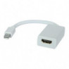 8ware Mini DisplayPort DP to HDMI Cable 20cm - 20 pins Male to Female 1080P Adapter Converter for Macbook Air iPad Pro Micros
