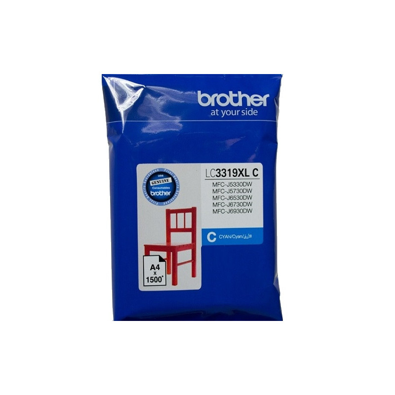 Brother LC-3319 XL Cyan to Suit - J5330DW/J5730DW/J6530DW/J6730DW/J6930DW