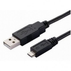Astrotek USB to Micro USB Cable 2m - Type A Male to Micro Type B Male Black Colour RoHS