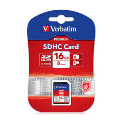 Verbatim SDHC 16GB (Class 10) Up to 45MB/Sec 300X read speed