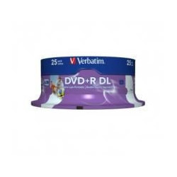 Verbatim DVD R DL 8.5GB 25Pk White Wide Inkjet 8x