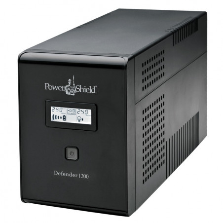 PowerShield Defender 1200VA/720W  UPS, AVR, LCD display, 6 AUS sockets, user-replaceable batteries, 2-year warranty