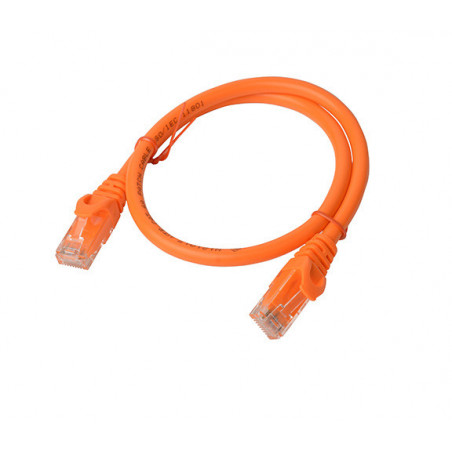 8Ware CAT6A Cable 0.5m (50cm) - Orange Color RJ45 Ethernet Network LAN UTP Patch Cord Snagless