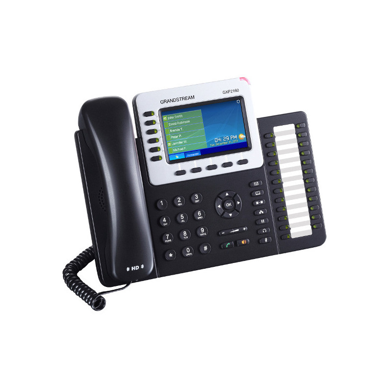 *LS Grandstream GXP2160 6 Line IP Phone, 6 SIP Accounts,  480x272 Colour LCD, Dual GbE, 5 program keys, 24 BLF keys, Built-In