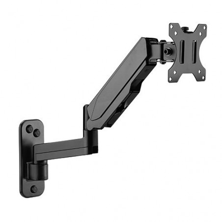 Brateck Single Screen Wall Mounted Articulating  Gas Spring Monitor Arm 17'-32',Weight Capacity (per screen) 8kg: