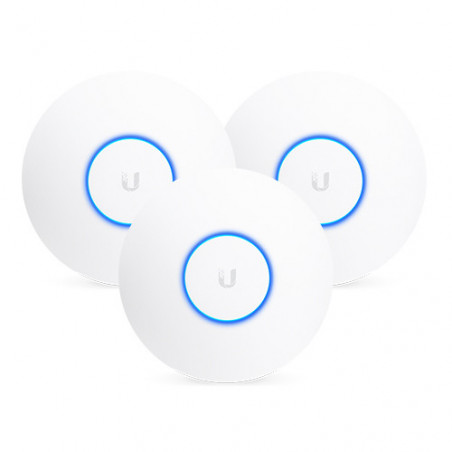 Ubiquiti NanoHD Unifi Compact 802.11ac Wave2 MU-MIMO Enterprise Access Point, 3-Pack *PoE injector is not included, Upgrade f