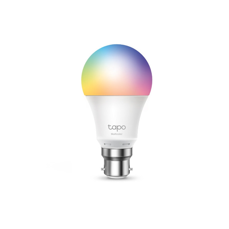 TP-Link Tapo L530B Smart Wi-Fi Light Bulb, Bayonet Fitting, Multicolour (B22 / E27), No Hub Required, Voice Control, Schedule