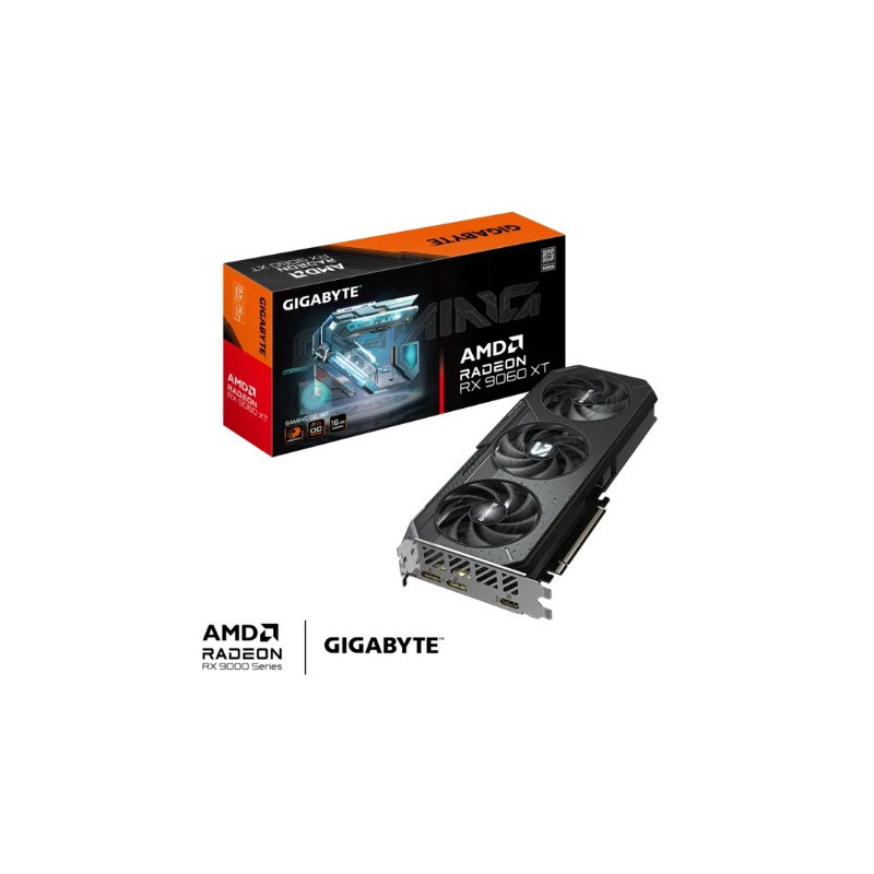 Gigabyte GV-R9060XTGAMING OC-16GD, Radeon™ RX 9060 XT, 16GB, GDDR6, PCI-E 5.0, ATX, HDMI 2.1b *2  (embargo)