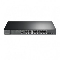 TP-Link SG3428XMP Omada 24-Port PoE  Gigabit L2  Managed Switch with 4 10GE SFP  Slots , Integration with Omada SDN Controlle