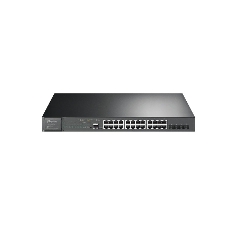TP-Link SG3428XMP Omada 24-Port PoE  Gigabit L2  Managed Switch with 4 10GE SFP  Slots , Integration with Omada SDN Controlle