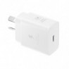 Samsung 25W GaN USB-C Fast Wall Charger - White(EP-T2510NWEGAU), 1x USB-C, Supports up to 25W, Compact & Travel-Ready, 1 Year
