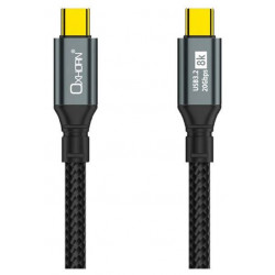 Oxhorn 2m USB-C to USB-C USB 3.2 Gen2 Braided 20Gbps 8K@60Hz 5A 20V 100W PD Fast Charging Video Cable for Laptop Phone Tablet