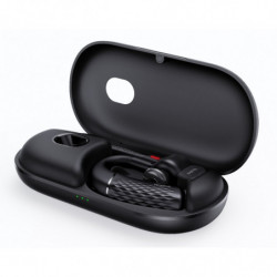 Yealink BH71 Pro USB-C&A Bluetooth Wireless Mono Headset, Carrying Case w/ Built-In Battery ( 20hrs), USB-C to USB-A Cable, 1