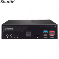 Shuttle DH670 Slim Mini PC 1L Barebone-Support Intel 12th Gen, 2x DDR4, 2.5' HDD/SSD bay, 2xLAN, 2x RS232(RS422/485), 2xHDMI,