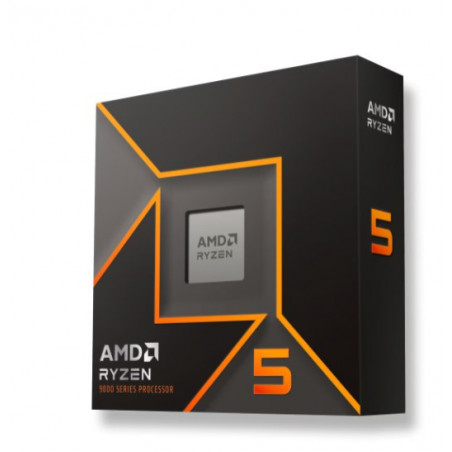 AMD Ryzen 5 9600X 6Cores/12Threads, 65 watts, Max Boost Clock 5.4 GHz, PCIE 5.0, 32MB Cache, Radeon™ Graphics, 2200 MHz Fre