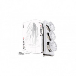 XFX Mercury AMD Radeon RX 9070XT OC White Magnetic Air Edition with RGB 16GB GDDR6 HDMI 3xDP, AMD RDNA™ 4 (RX-97TMARGW9)