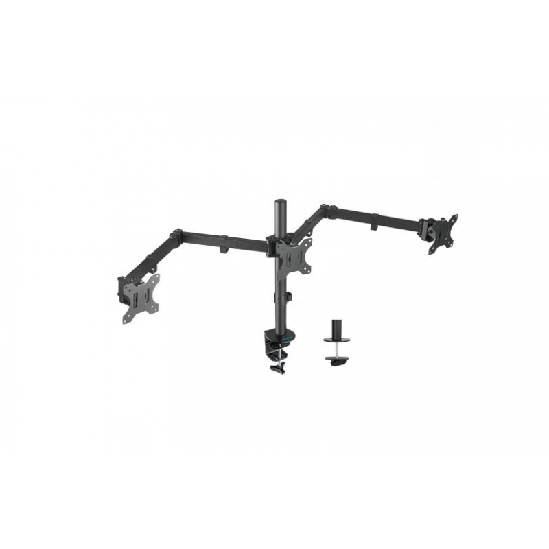 (LS) mbeat® activiva Triple-Screen Articulating Monitor Arm Ideal for a seamless triple monitor setup (13'-27'), it offers f